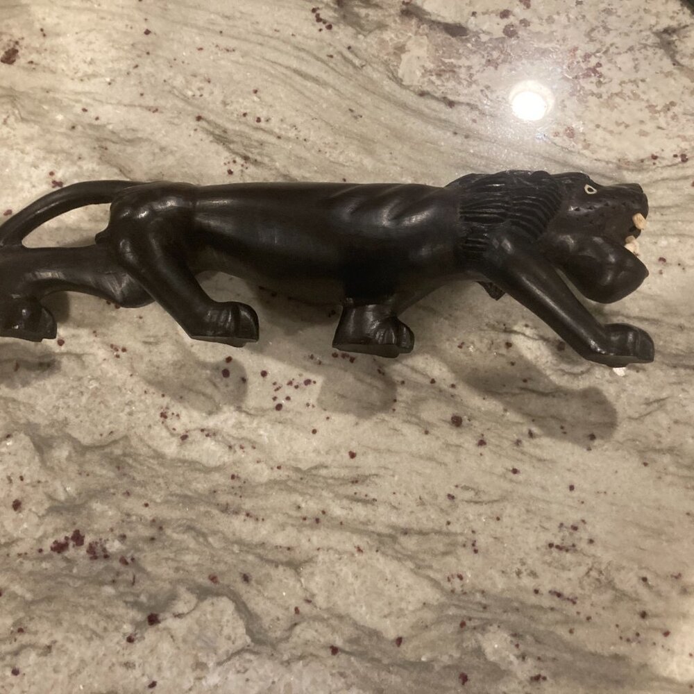 Vintage Hand carved wodden tiger